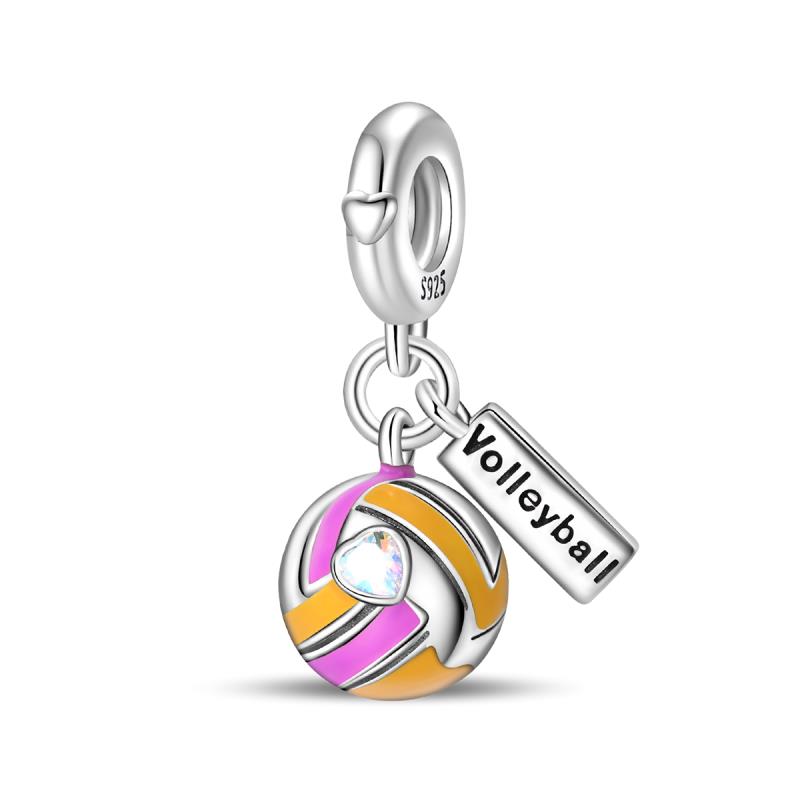Ciondolo con Perle di Rame Charm Scintillante in Zircone Vari Stili Originale Bracciale da 3 Mm Gioielli Raffinati da Donna
