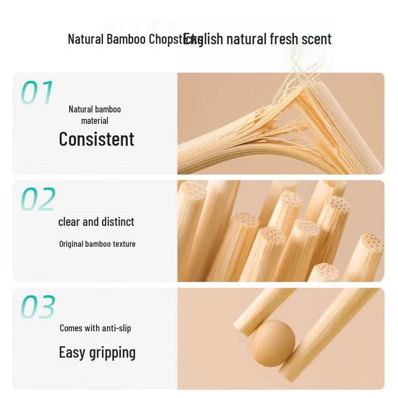 CHAHUA Individually Wrapped Bamboo Disposable Chopsticks