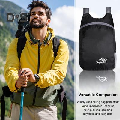Zaino da Esterno Impermeabile Pieghevole Leggero Traspirante Spallaccio Grande Capacità Escursionismo Campeggio Viaggi Borsa Portaoggetti