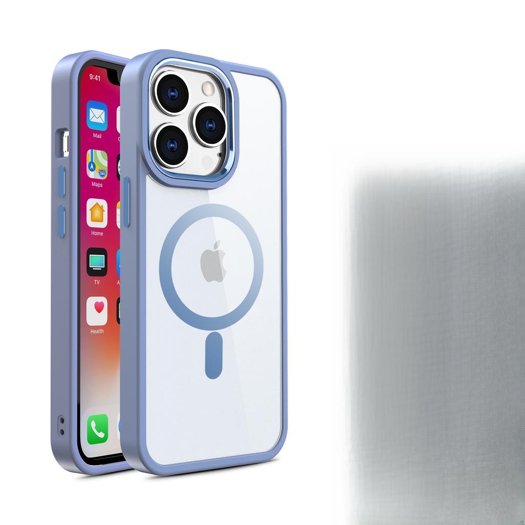 Applicable To IPhone 16pro Mobile Phone Case Magnetic Charging Apple 15Pro Metal Lens Anti-fall Protection Case