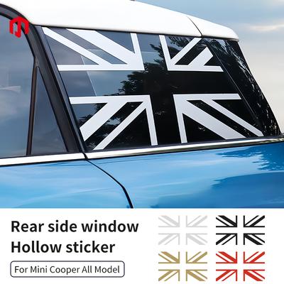 Union Jack Car Side Window Sticker For Mini Cooper R56 R60 F56 F54 F55 F60 F65 F66 U25 J01 J05 General Car Styling Accessories