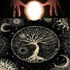 Square Flannelette Tarot Altar Cloth Board Game Pad Astrological Oracles Pad Table Cover Card Mat Divinations Tablecloth