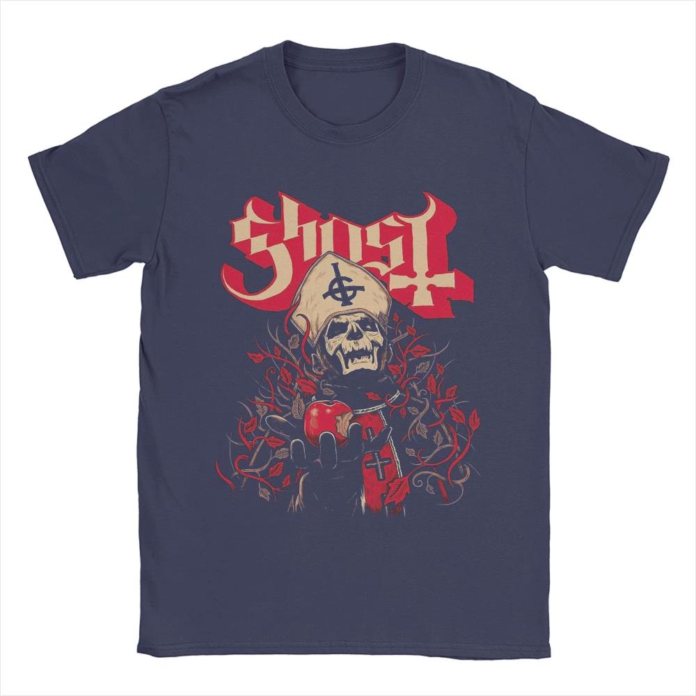 New Hot Sale Summer Ghost T Shirt for Men Women Band Logo Cotton Tee Shirt Short Sleeve Unisex Oversied Tops