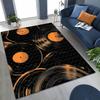 Vinyl Record Music Carpet DJ Screen Tape Rug for Bedroom Living Room Sofa Home Doormat Decor,Large Kid play Non-slip Floor Mat