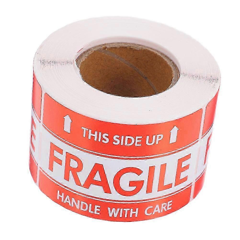 Fragile Warning Label High Adhesion for Business and Individual Use .50X5.00X0.01CM 500 Labels Roll
