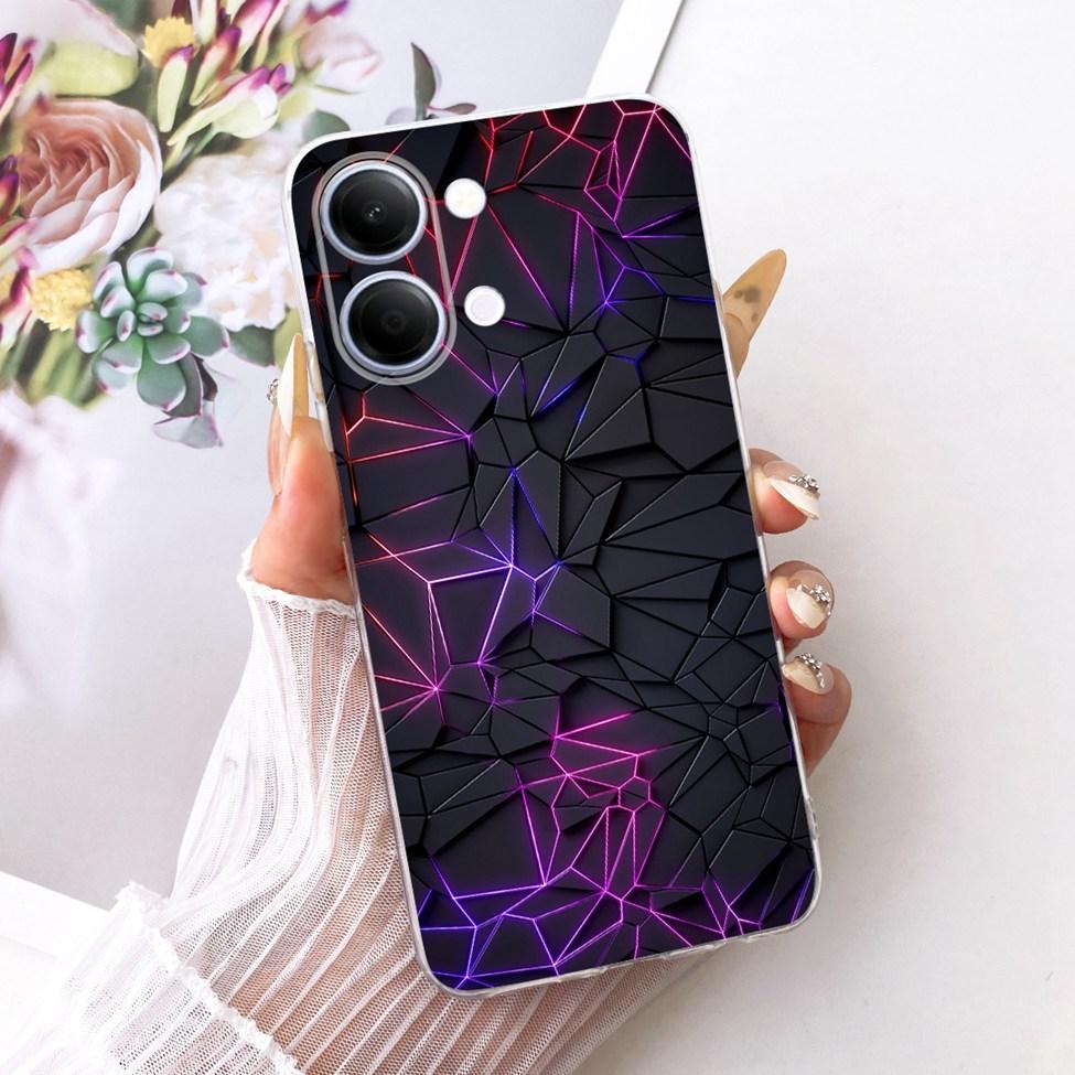 Handyhülle Für Vivo Y05 Hülle Transparent Ästhetisch Mode Schmetterling Süße Katze Cool Bemalt Weich Funda Für Y05 Vivo Hülle
