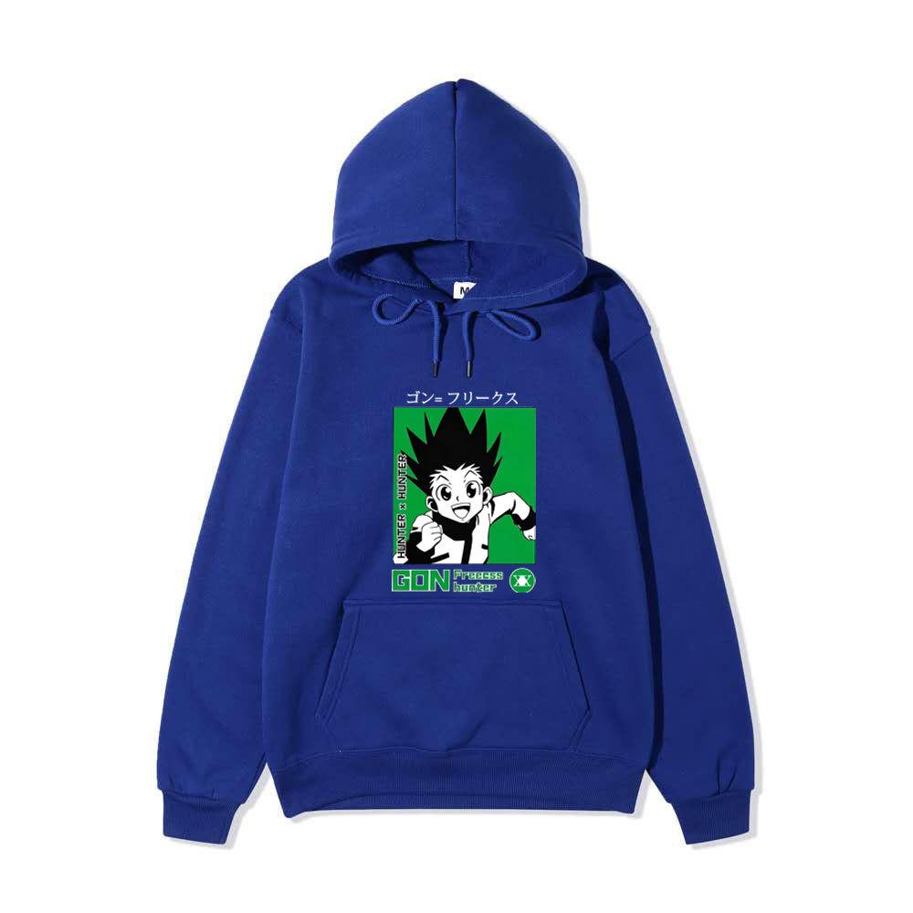 Japanese Anime Hoodie Sweatshirt Hunter X Hunter Graphic Printing Sweatshirts for Fans Casual Autumn Winter Fleece Streetwear