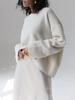 Casual Knit Sweater Pullover Basic Round Collar Long Sleeve Loose Fit T-shirt Female Autumn Winter Jumpers Top
