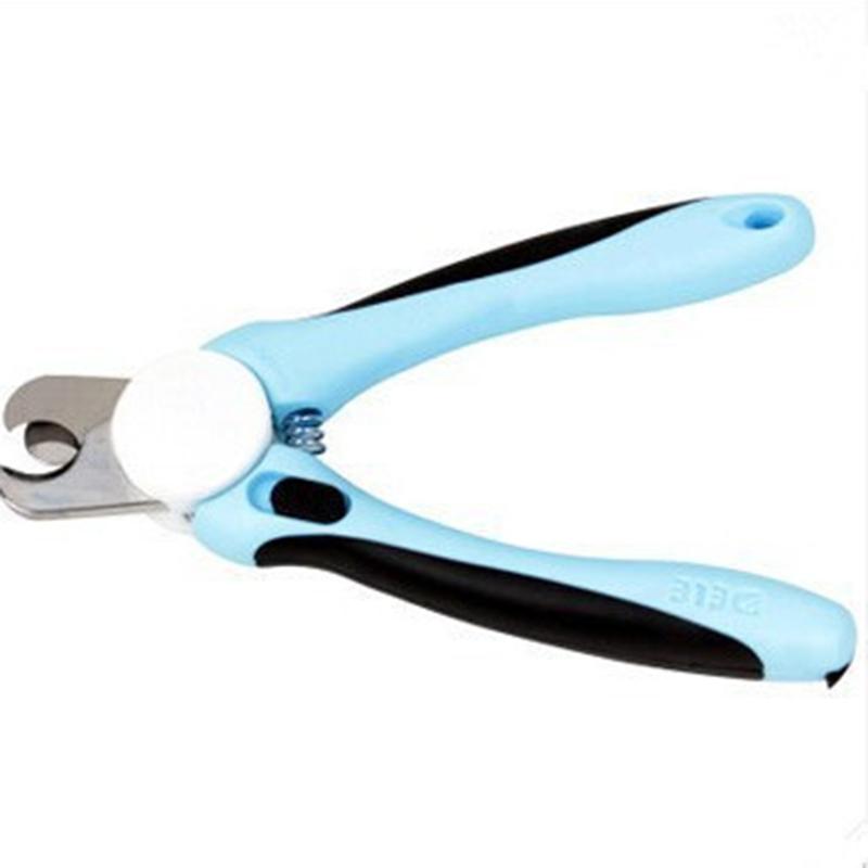 

Pet Stainless Steel Dog Nail Trimmer, Safe Nail Clipper for Medium Large Dogs with Safety Guard , Professional Grooming Tool синий