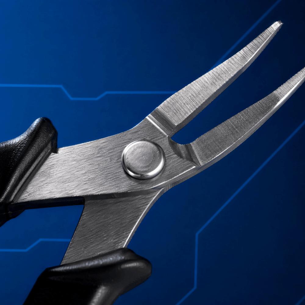 Curved Nose Stringing Tools Ergonomic Handle Curved Nose Pliers Stringing Repair