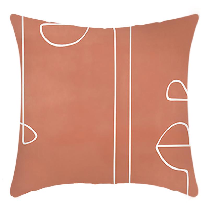 New Artistic Abstract Print Plant Print Pillowcase Home Sofa Cushion Cover