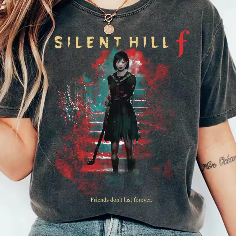 Silent Hill F T-shirt: Retro Horror Video Game T-shirt Women's T-shirt Summer New Style Unisex Casual Fashion T-shirt