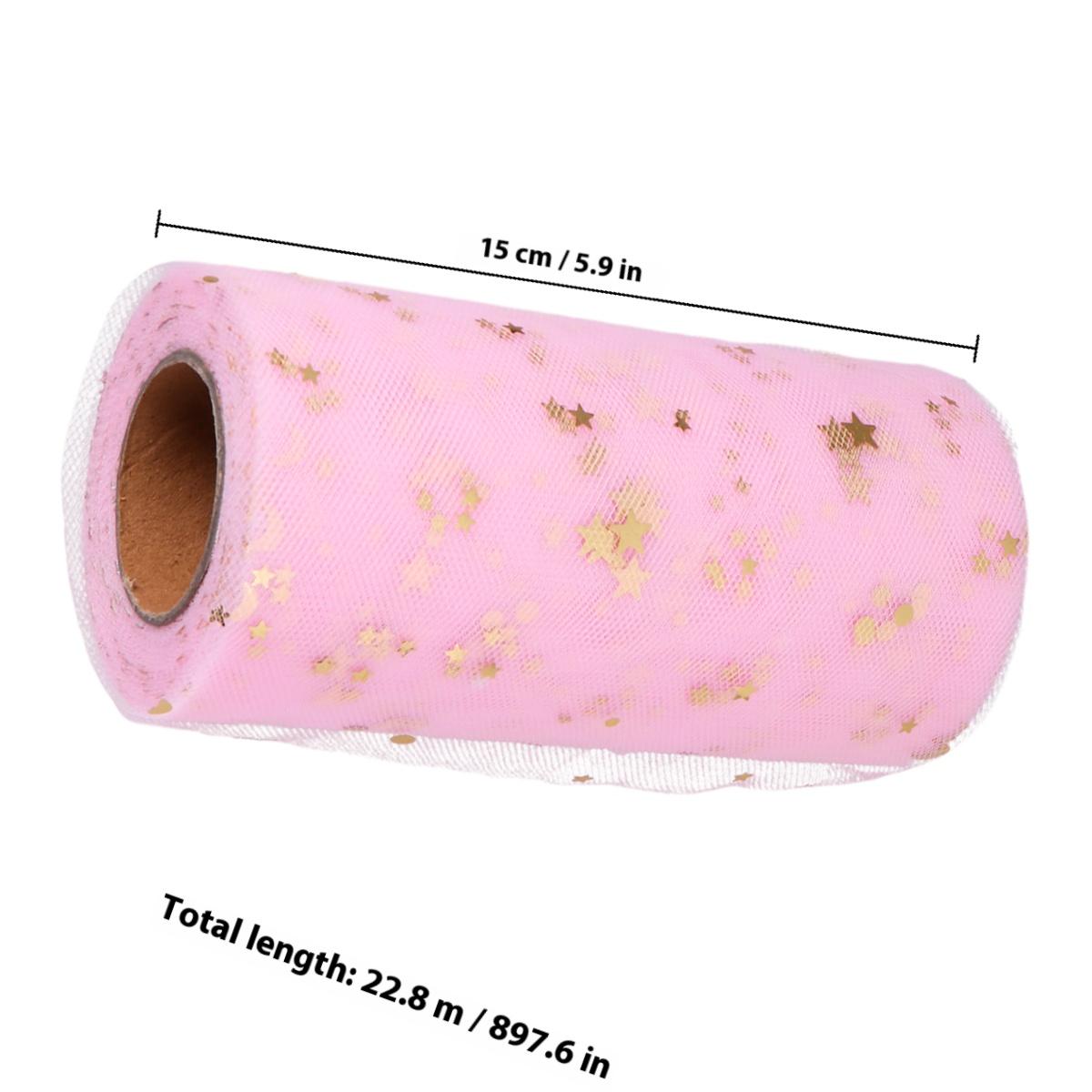 

Sequins 2280X15Cm Light Pink Gauze Cover For Wedding Party Event Decoration Skirts Wedding Party Table Skirt Gauze Table розовый