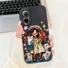 For Realme C67 4G RMX3890 Back Cover Realme C67 5G Case Girly Flower Butterfly Fashion Funda Soft Liquid Silicone Bumper Etui