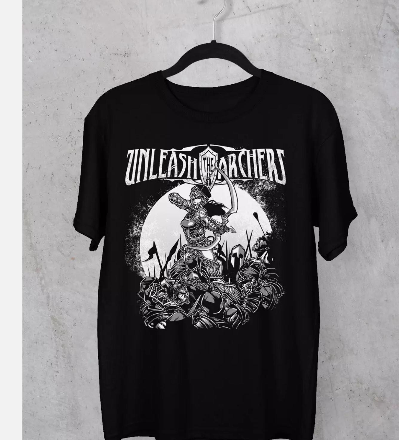 hot new Unleash the Archers band T-shirt Black Unisex Tee All Sizes XXXXL
