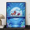 Pintura de Diamante DIY 5D Hakura Matata Ilustração De O Rei Leão Mosaico Bordado Ponto Cruz Decoração de Casa Presente Artesanato