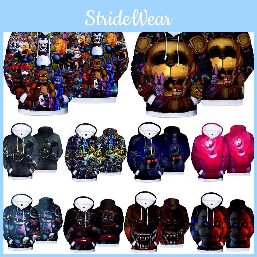 Cozy Anime Five Nights At Freddy's Hoodie Pullover With Soft Comfortable Fabric