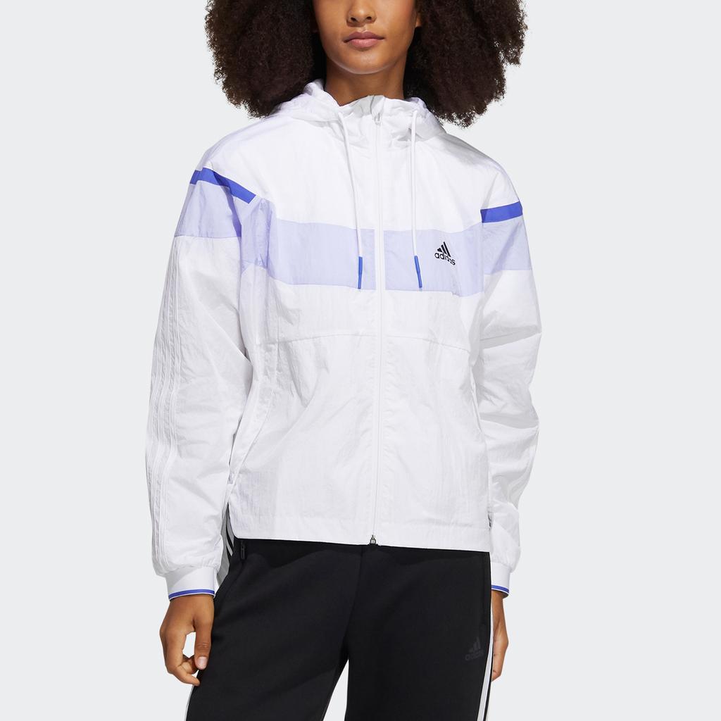 Adidas Wx Color Block Windbreaker Jacket Women Jackets White HD0367