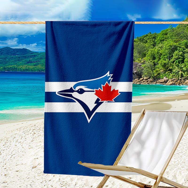 Blue Jays Logo Schnelltrocknendes Mikrofaser-Strandtuch Superweich & Saugfähig für Bad, Strand, Reisen Badezeit-Accessoire, Fan-Geschenke
