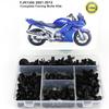 Pasuje do motocykla Yamaha FJR1300 2001-2012 Kompletny zestaw śrub do owiewek Śruby do karoserii Nakrętka dociskowa Kompletne nakrętki do owiewek Stal