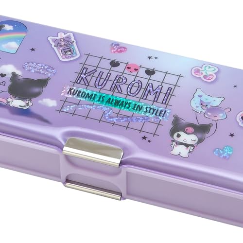 Sanrio Federmäppchen Kuromi Kuromi-chan Kuromi 22,2 x 8,8 x 2,8 cm Kinder-Lernschreibwaren-Charakter 437468 SANRIO