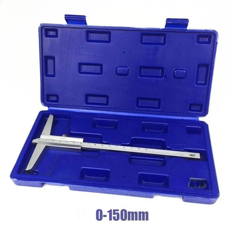 

Штангенциркуль глубиномер 0-150/200/300 мм 0,02 мм Прецизионный алюминиевый стальной измерительный инструмент с кейсом для мастерской, машинного цеха