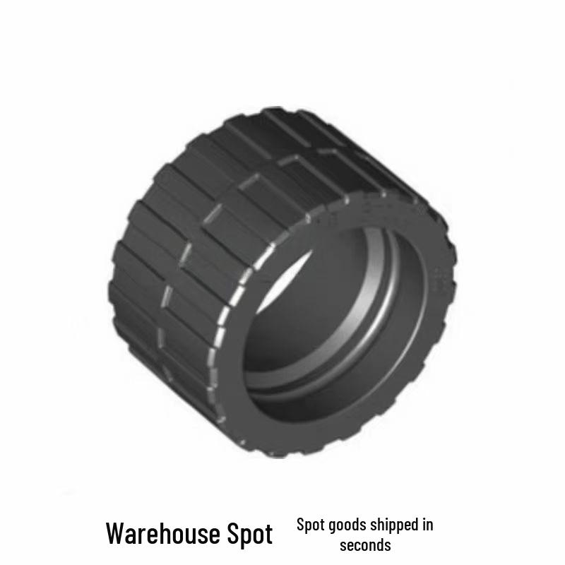 Compatible with LEGO: Wheel Hub 55981/55982, Tire 56891, 37x18mm Wheel 30648/30391, 35578. 100g (approx. 29 pieces) чёрный