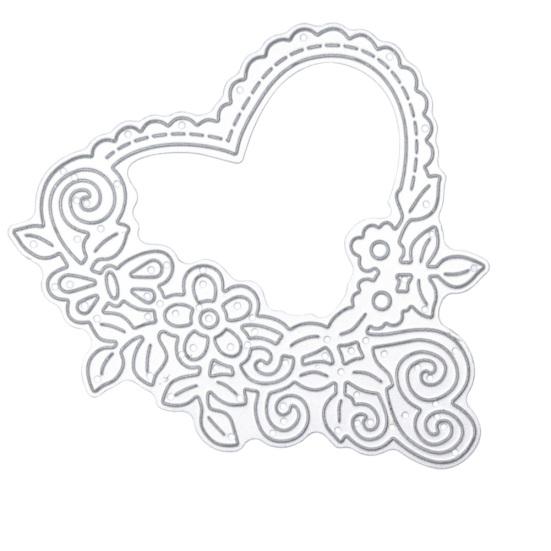 Cutting Dies Stencil DIY Scrapbook Paper Card Craft Love Heart Flower Cutter