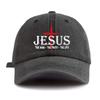 1 Pc JESUS CROSS Print Washed Baseball Cap Classic Casual Stylish Perfect Gift For Families And Friends