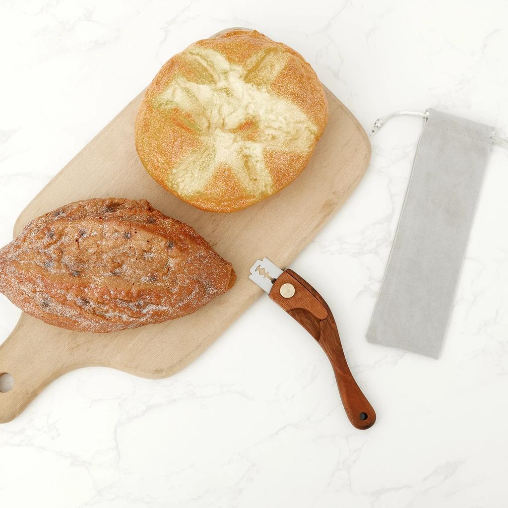 Bread Cutter French Bread Scoring Lame Dough Slashing Tool with 5 Blades Bread Scoring Knife Baking Tool Sourdough Toast Knifes