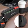 Car Seat Gap Storage Box Leather Cup Holder for Mercedes Benz AMG W220 W221 W222 W217 W230 W204 W205 W203 W246 W245 Accessories