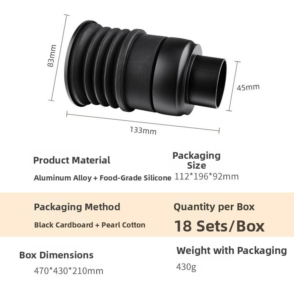 Coffee Machine Bean Bin Container Aluminum Alloy Silicone ECM Coffee FOR HOPPER Pressurized Cleaning Tool For V 64 Grinder