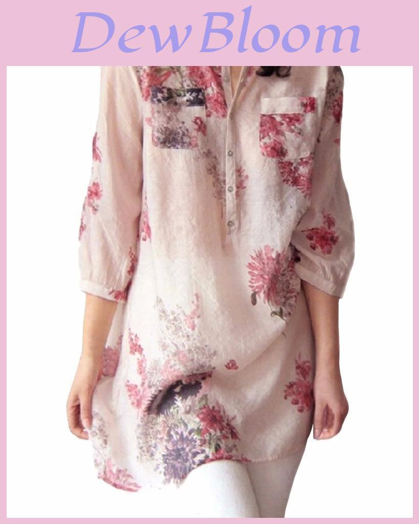Vintage Women Floral Printed Casual Loose Dress With Timeless Charm For All Occasions