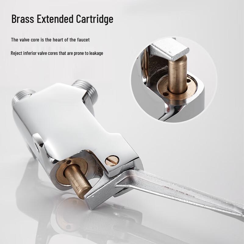 Larsd Brass Foot-Operated Utility Basin Faucet