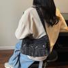 Women's Messenger Bag Large Capacity Messenger Bag Vintage Denim Bag
