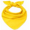 Triangular Neck Scarf Cotton Bandana Yellow