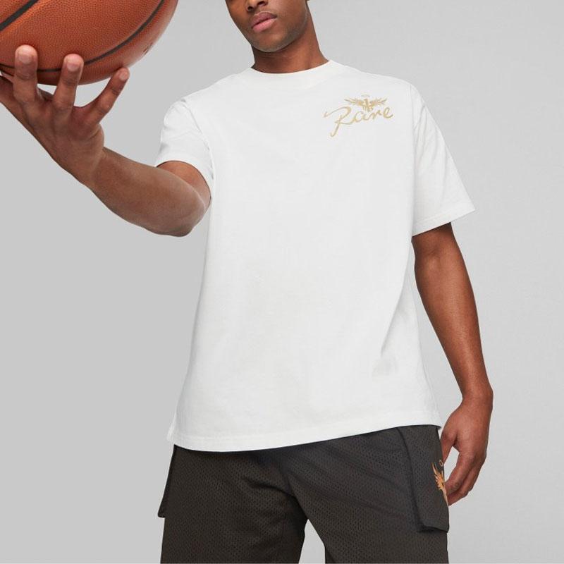 New PUMA T Shirts Unisex White 621709-01