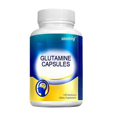 Glutamine Supplements Vitamin A C D E B1 B2 B3 B5 B6 Calcium Magnesium 120 Capsules
