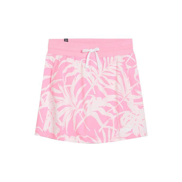 

Puma Palm Resort ESS+ Full Print Design Breathable Mid-Rise Casual Skirt Women skirts Pink 683009-30 M