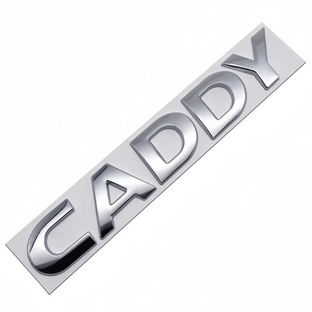 1pcs 3D metal for CADDY car Letter Emblem Rear tail trunk Decals badge sticker Decal styling auto Accessories
