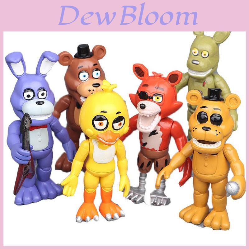 Captivating 6-piece Fnaf Five Nights At Freddy's Action Figures For Enthusiastic Fans