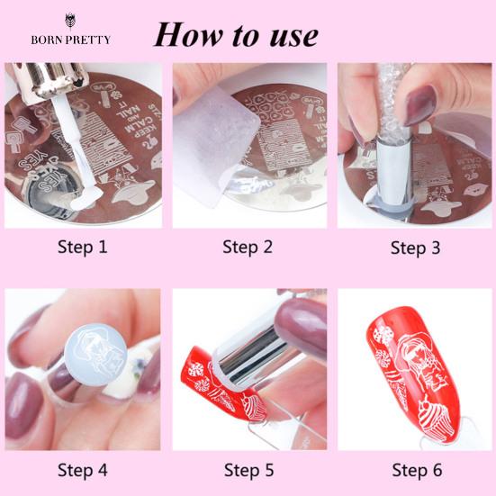 Good Quality Nail Nails Ornaments Print Template Exquisite Pattern Lightweight Detachable