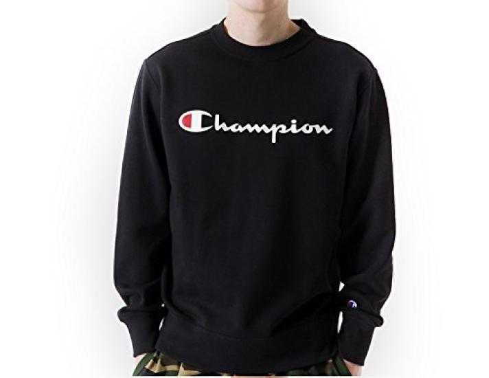 [Champion] Script Logo Crew Neck Sweatshirt Basic C3-H004 Men's C3-H004 Red XL (Equivalent to Japanese size XL)