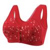 Elegant Plus-size Front-opening Bra for Middle-aged and Elderly Mothers, with Thin Cup, Breathable and Wire-free… More