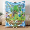 Name Custom Adventure-Time Print Flannel Blanket High Quality Warm Comfortable Cover for All Seasons Perfect for Gifts Home Decor