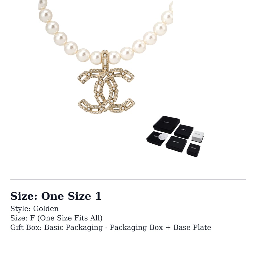 Chanel 2016s logo-pendant necklace AB8307-B08169-N1216 One