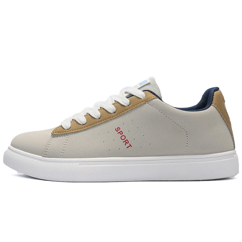 Summer new low-top board shoes men's casual flat bottom wear-resistant trend versatile sports little white shoes lace-up Korean version men's shoes