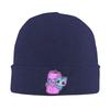 Adult Unisex Cute Blue Cat with Soda Pop Can Beanie Hats  Knitted Hat Autumn Kpop Caps Graphic Thermal Elastic Bonnet Hats