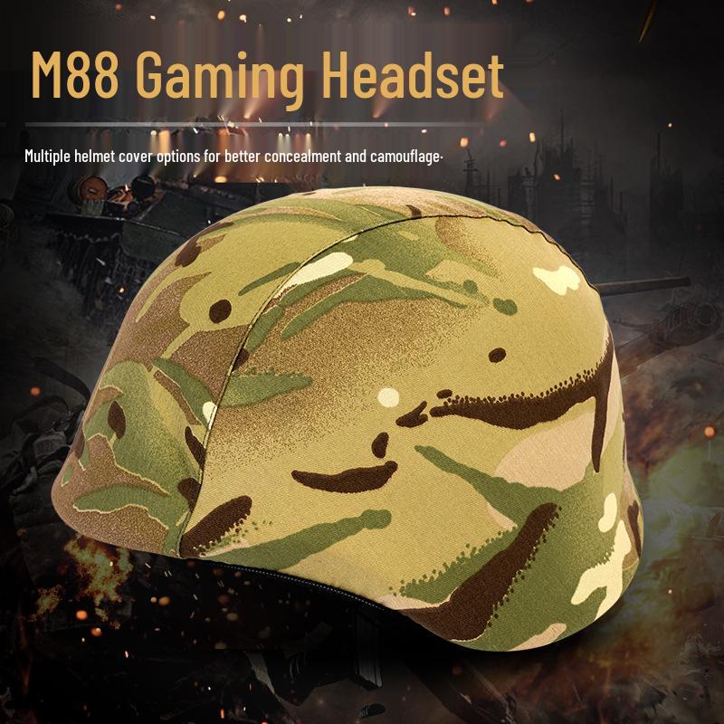 Taktická venkovní vojenská helma s ventilátorem M88 pro použití při airsoftu a na motocyklu