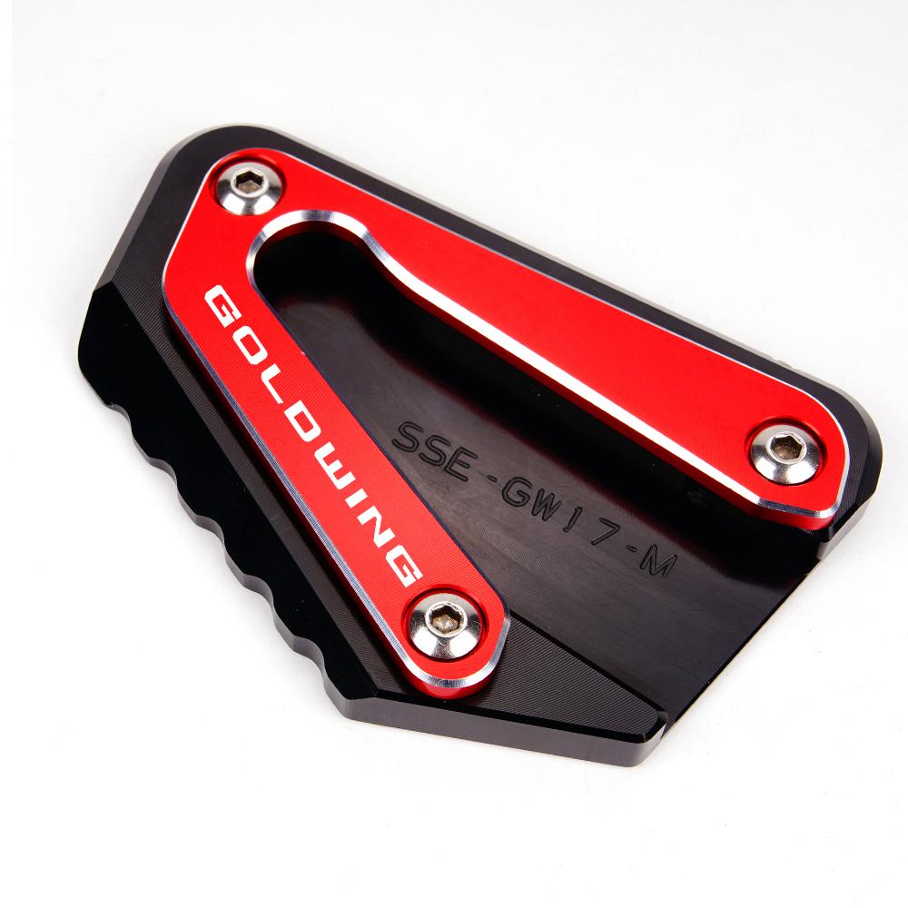 Motorcycle Accessories Side Stand Pad Plate Kickstand Enlarger Support Extension For Honda Goldwing 1800 GL1800 F6B
